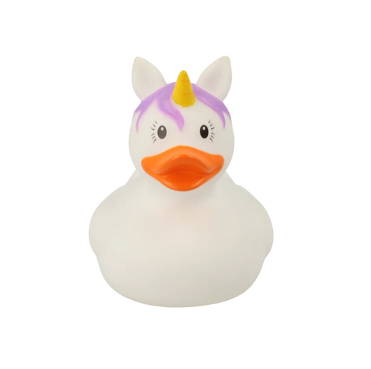 白色獨角獸橡胶鴨（德國設計）｜EINHORN WEISS RUBBER DUCK (即將發售)